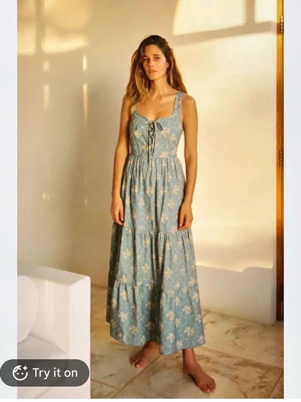 Christy Dawn Adele Dress Floral Maxi Dress in Spruce Bouquet Size 1X
